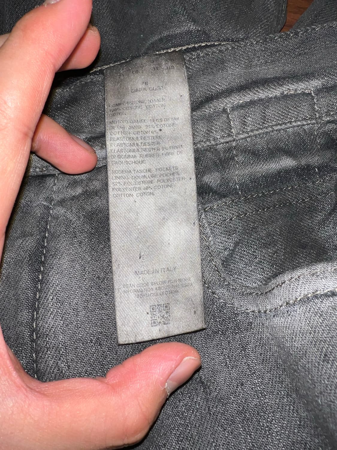 릭오웬스 볼란바나나컷 데님 다크더스트 31사이즈 상품이미지7