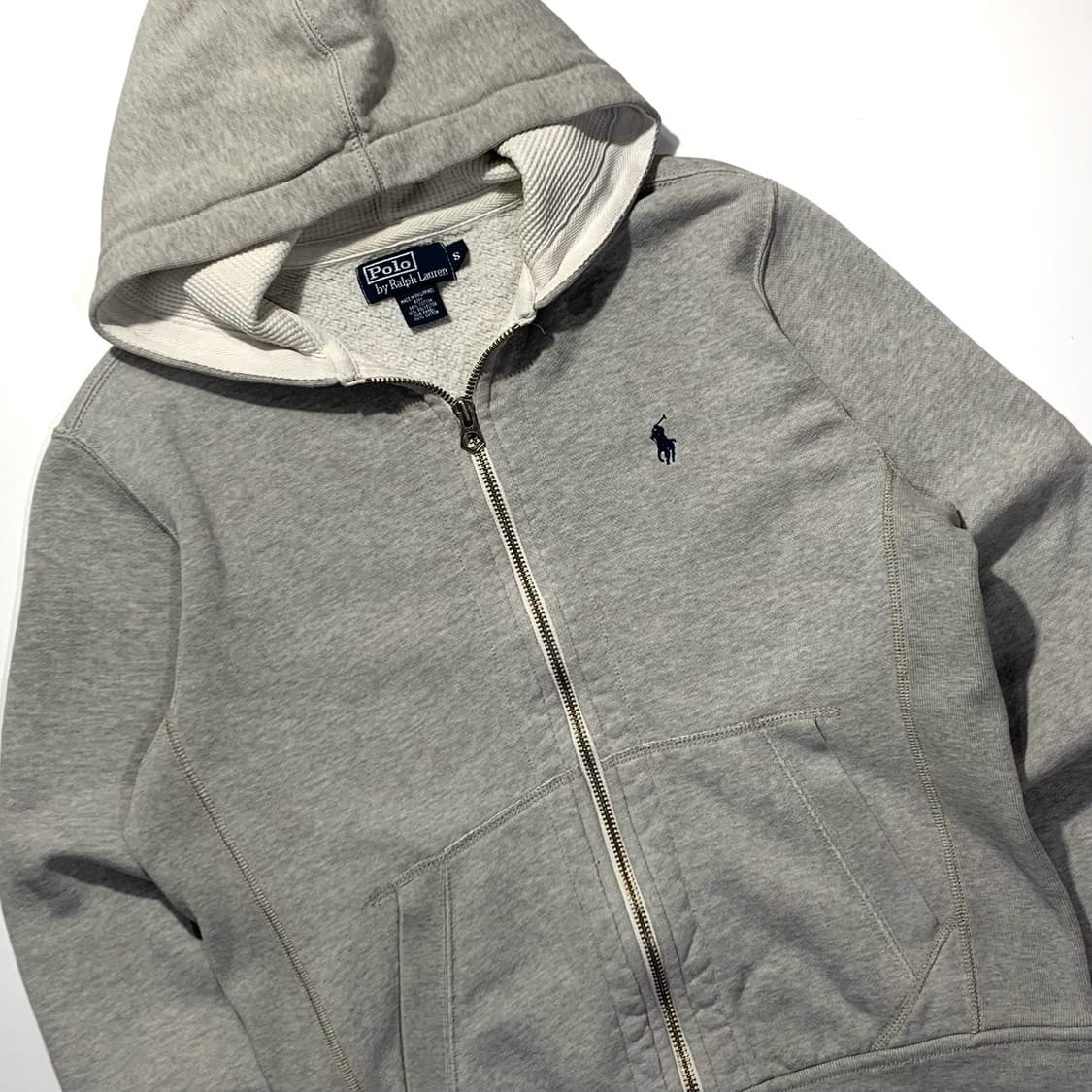 폴로 써멀 그레이 후드집업 상품이미지2