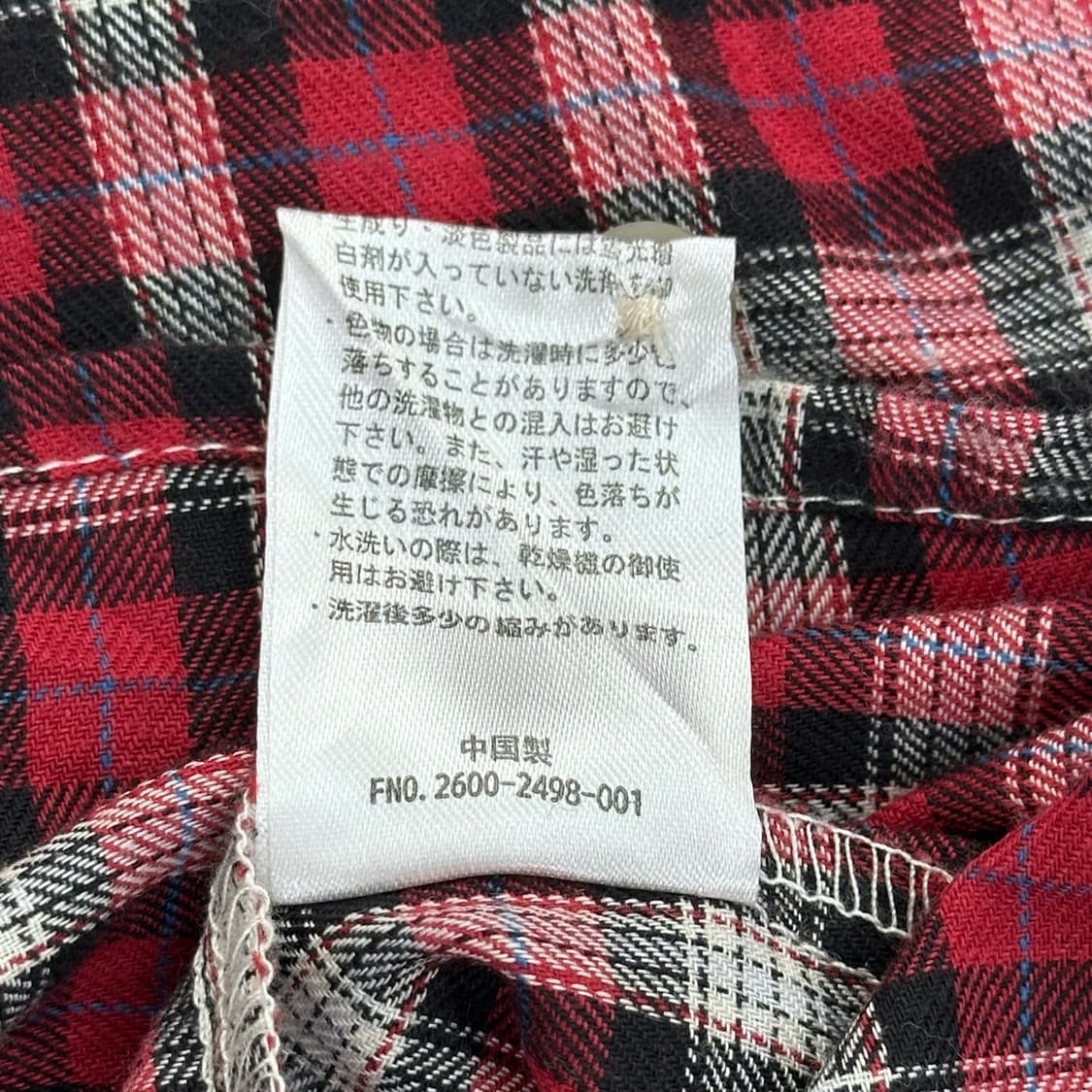 블랙 레드 체크 셔츠  상품이미지8
