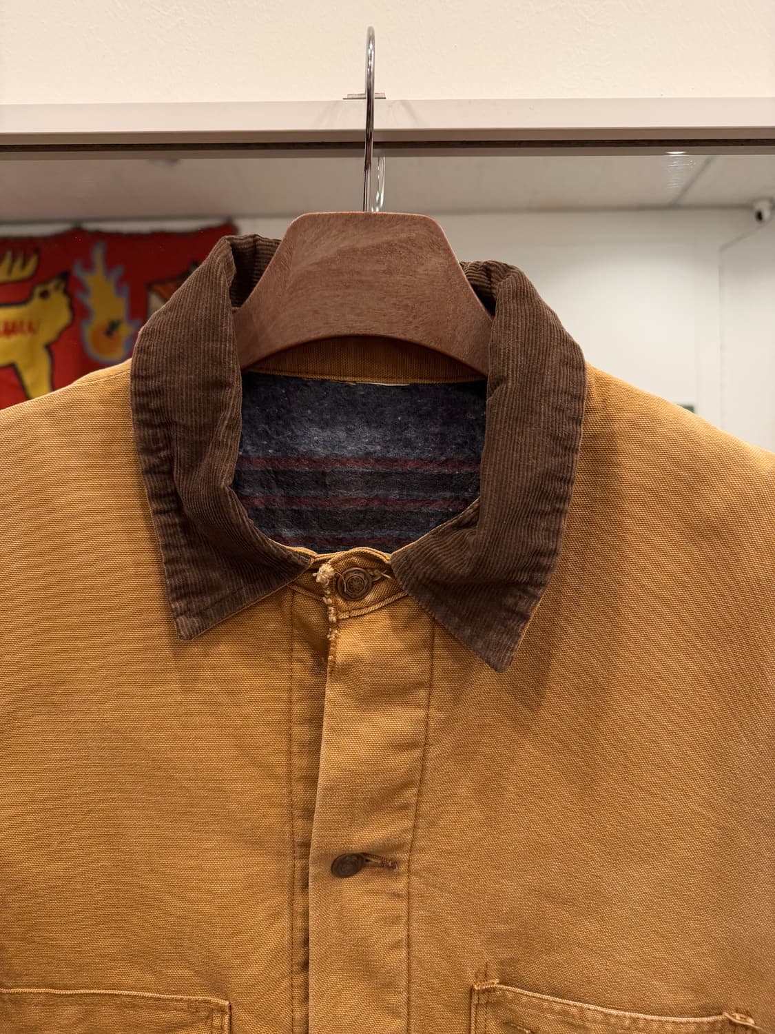 90s Vtg 빈티지 덕 캔버스 블랭킷 초어 코트 상품이미지2
