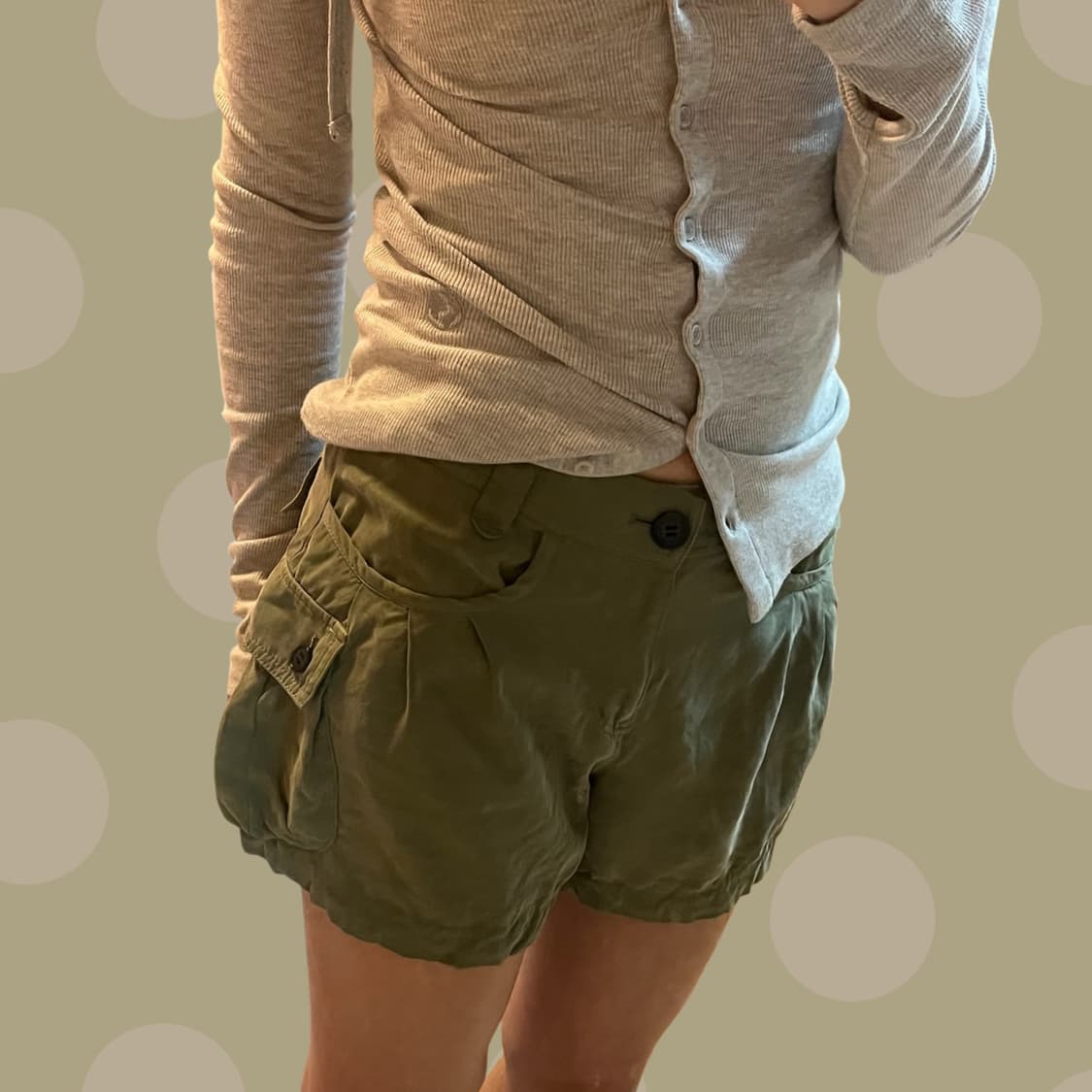 빈티지 카키 펌킨 팬츠 상품이미지3