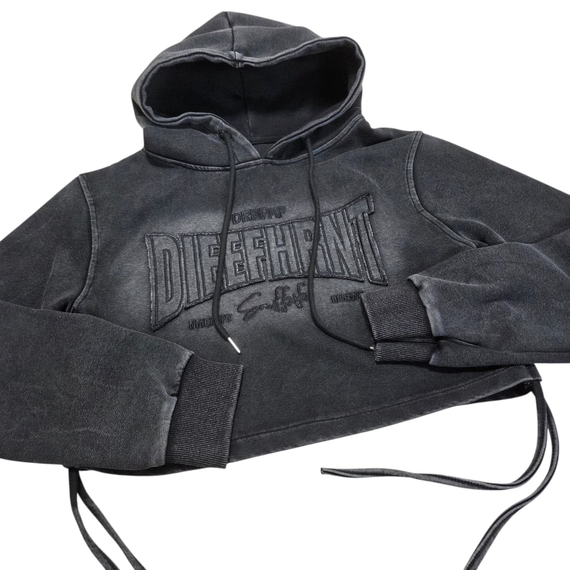 VINTAGE 빈티지 워싱 크롭 후드 티셔츠 상품이미지2