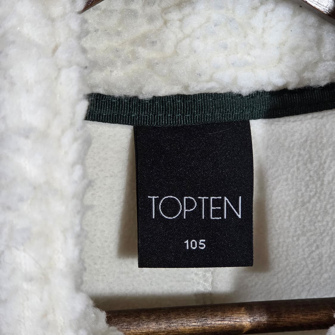 화이트 네이비 배색 뽀글이 베스트 상품이미지8