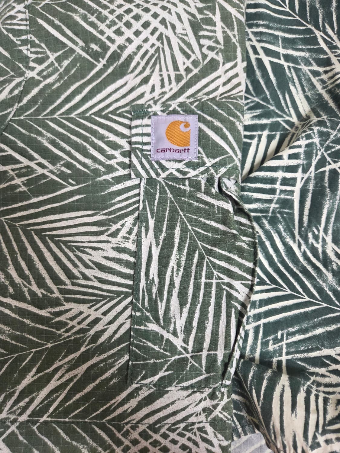 칼하트 카이만 그린 야자수 하와이안 반팔셔츠 반바지 셋업 M 30 상품이미지7