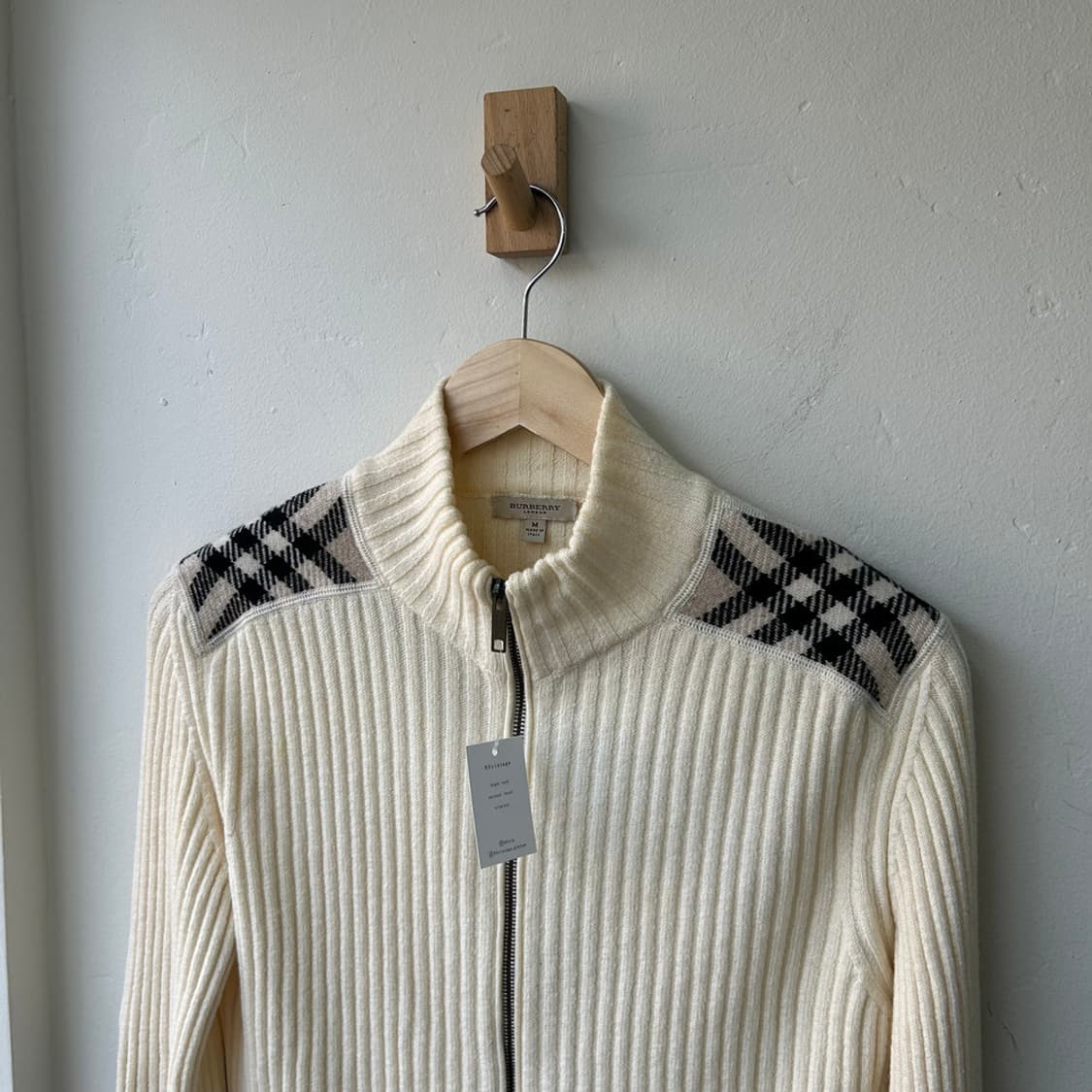 16248 - 버버리 엘보 패치 니트 집업 상품이미지2