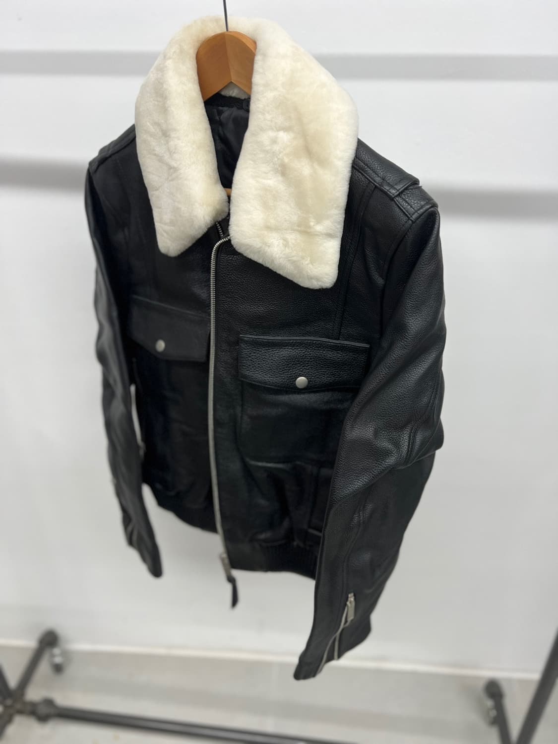 소가죽 항공퍼 자켓 상품이미지1