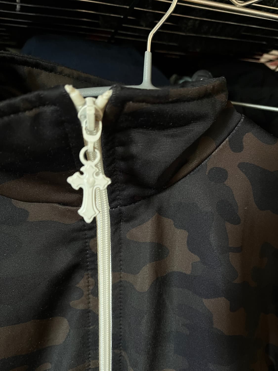 에드하디 카모패턴 지퍼디테일 집업 져지 상품이미지2