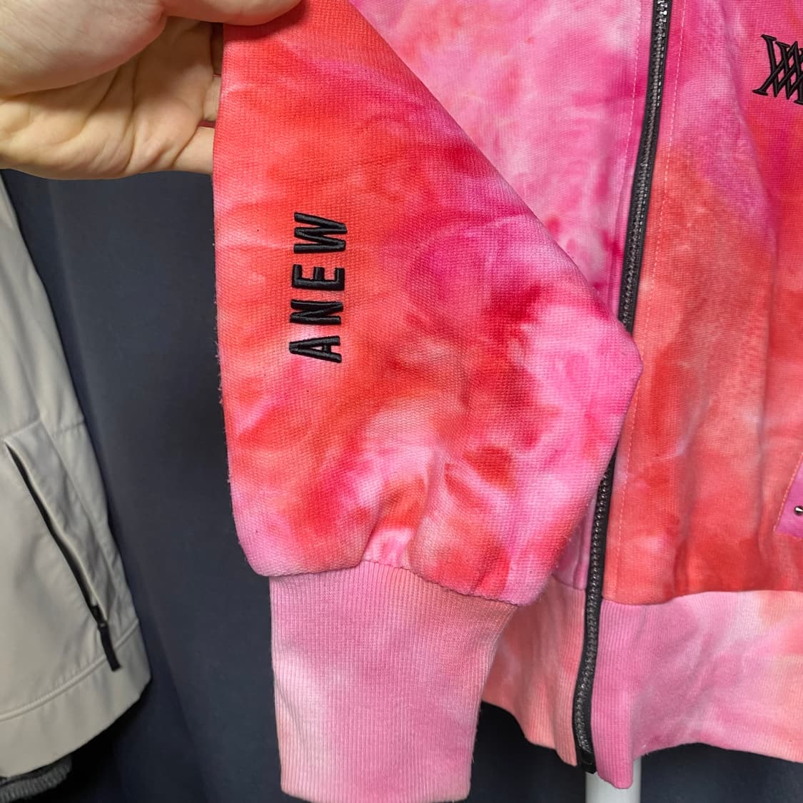 어뉴 골프 오버핏 져지 후드집업 XS 상품이미지4