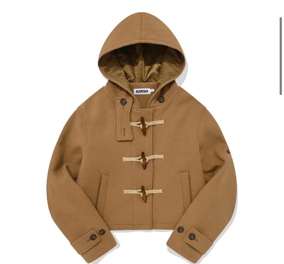 당일배송)키르시 후드 하프 더플코트 베이지 2사이즈 상품이미지2