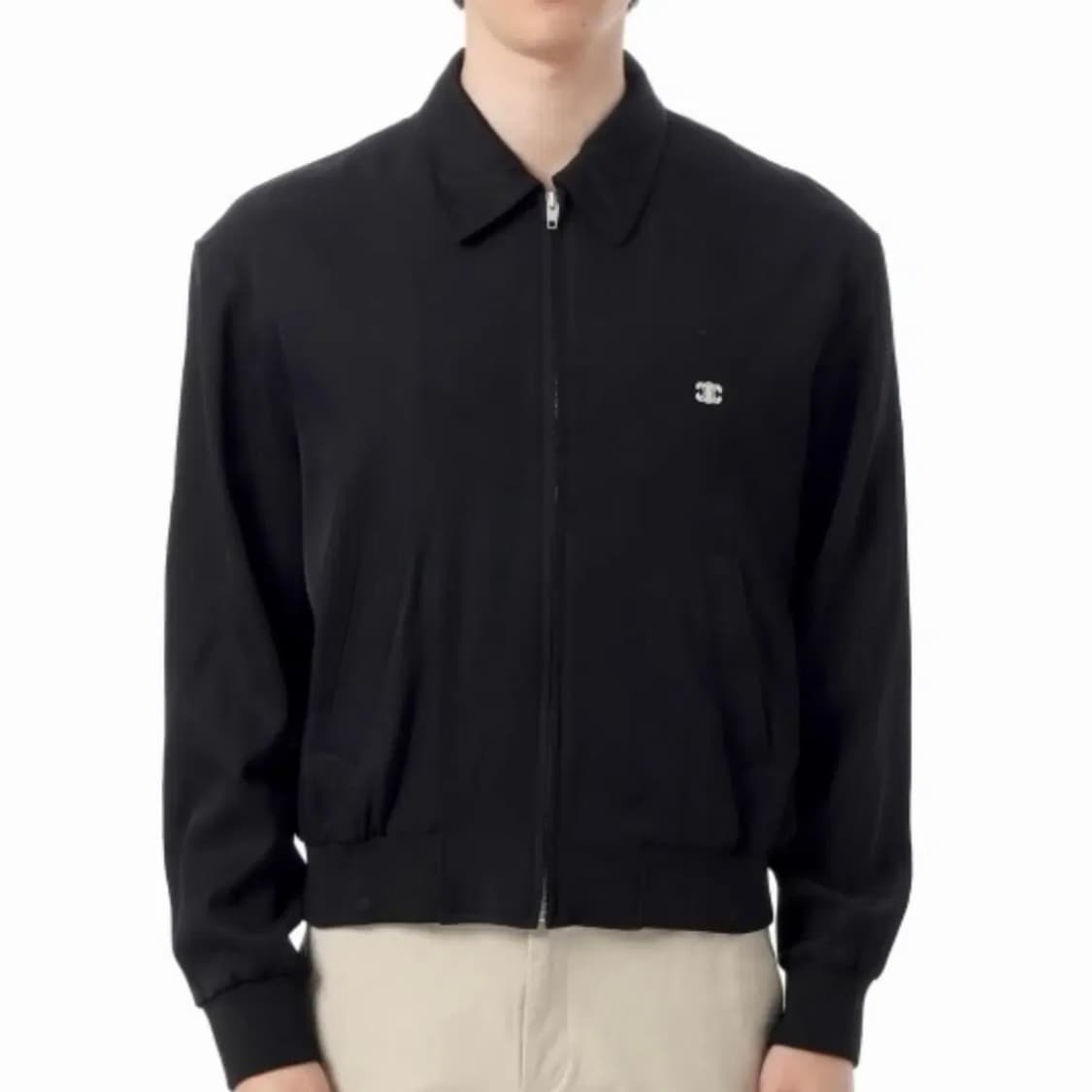 [미사용/50] 셀린느 트리오페 레이온 트윌 블루종 자켓 상품이미지8