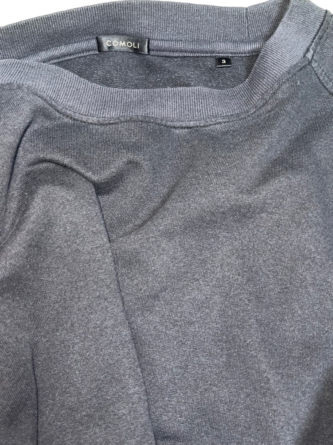 Comoli Sweatshirt Black 19aw 상품이미지1