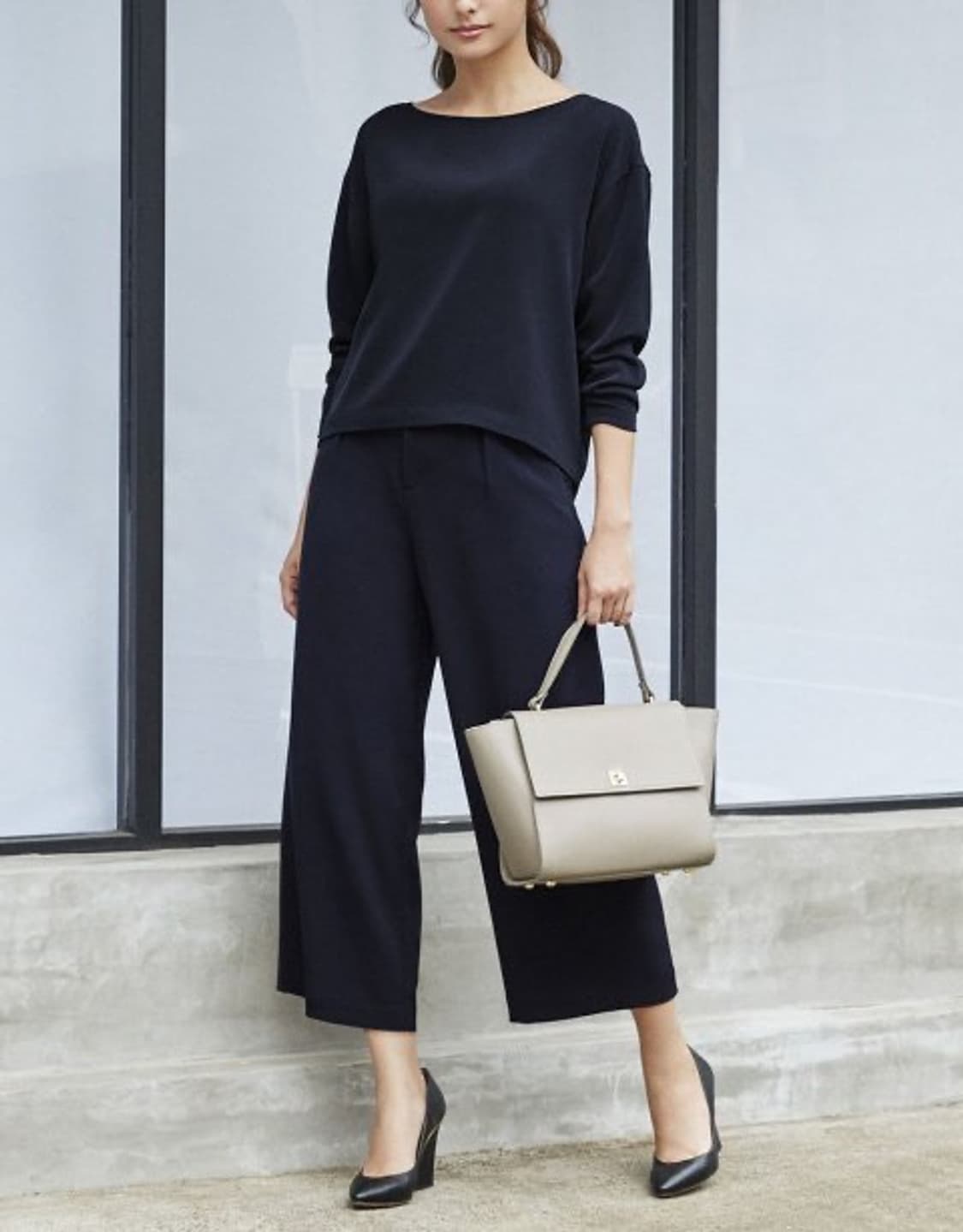 Drape Wide Ankle Pt (Black) 상품이미지6