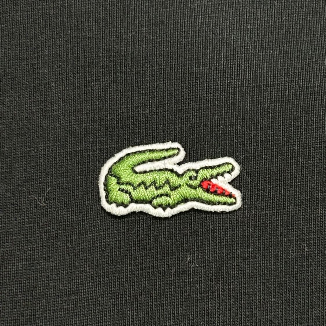 LACOSTE 블랙 로고 데이프 반팔 M 상품이미지2