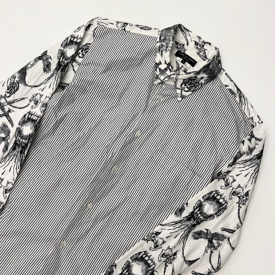 꼼데가르송  스트라이프 배색 셔츠  상품이미지2