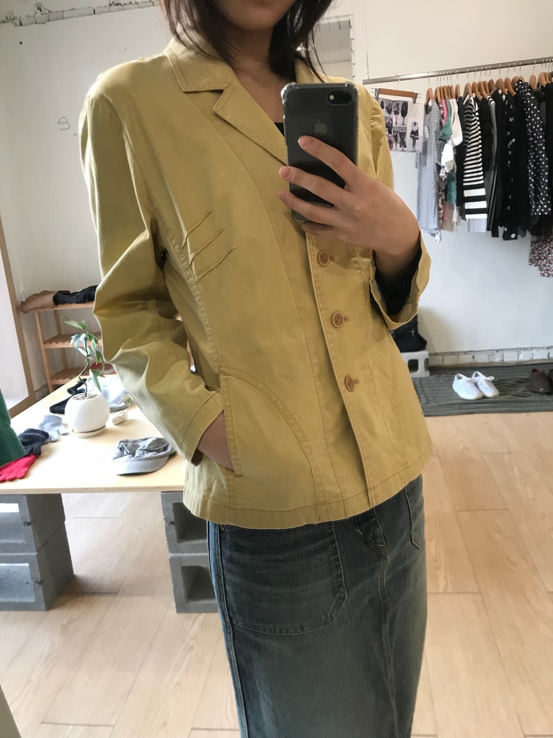 vintage yellow jacket 상품이미지1