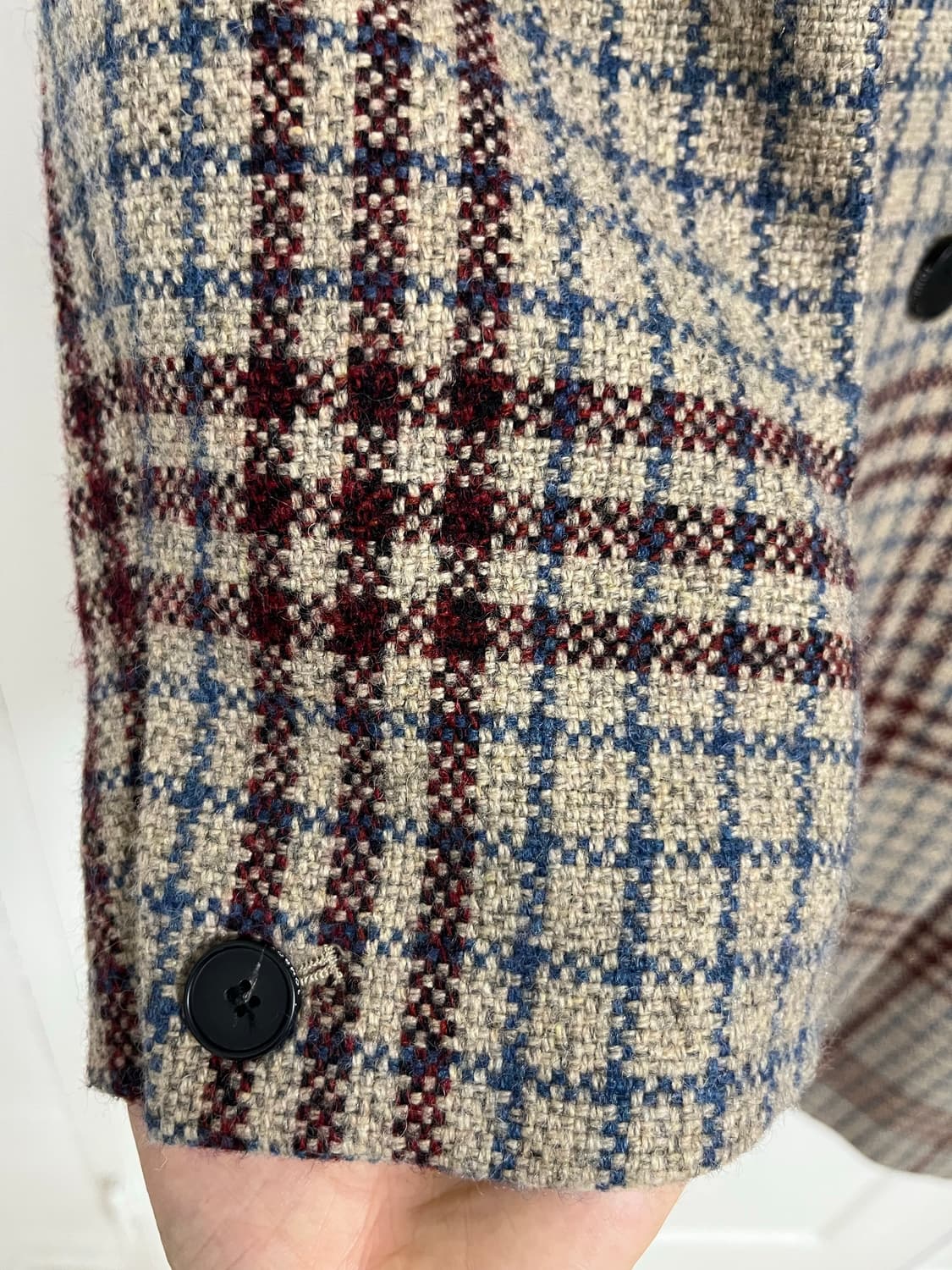 톰보이 테일러드 롱 체크 코트 (오버핏) 상품이미지7