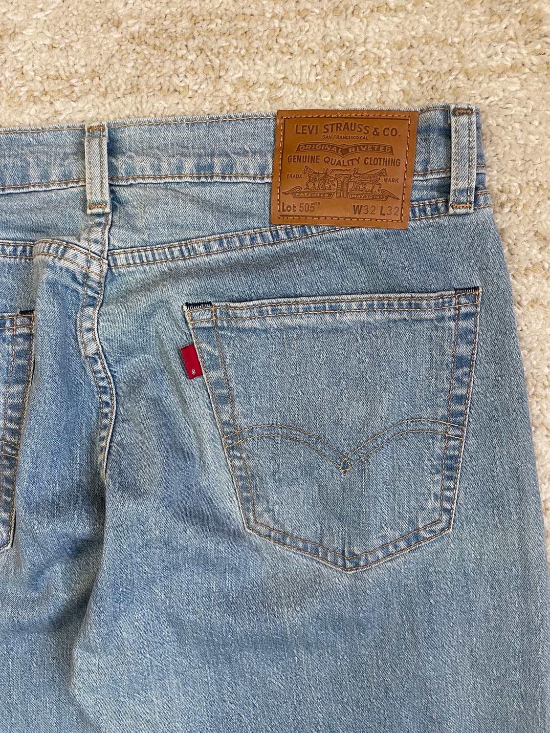 [32] levis 505 리바이스 505 연청 프리미엄 청바지 데님 진 상품이미지3