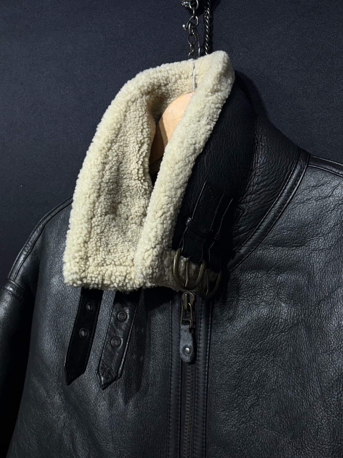 B-3 폭격기 양가죽 무스탕  상품이미지5