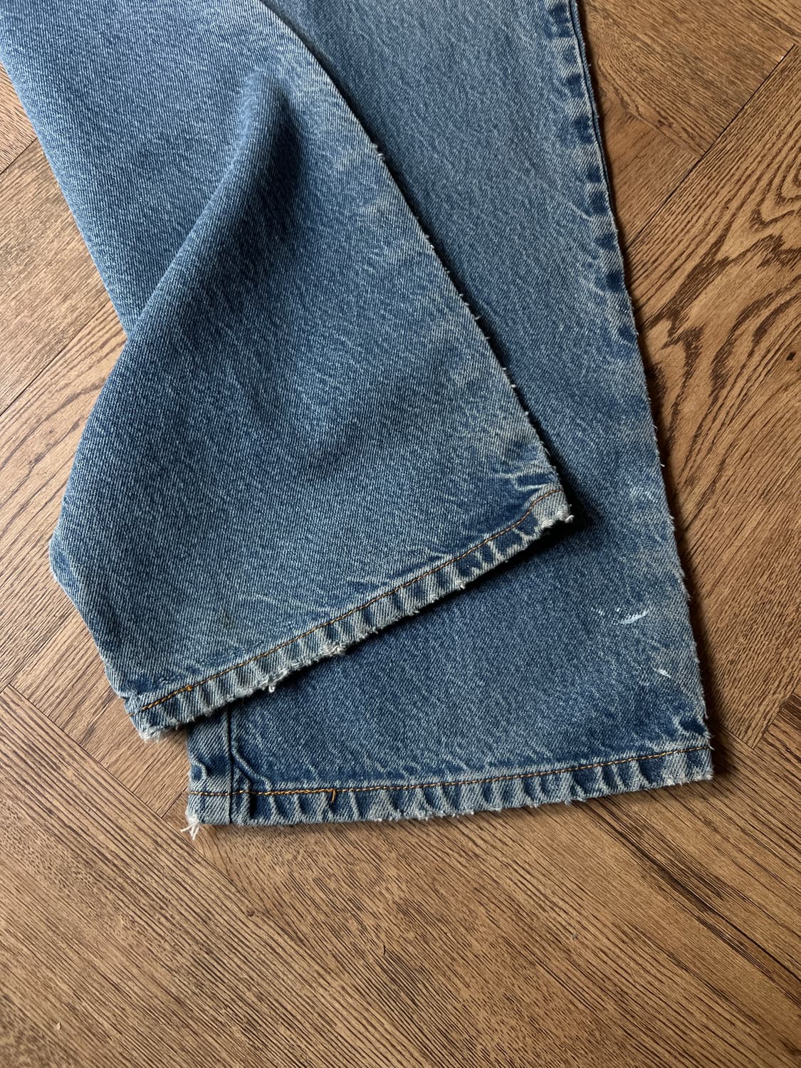 [36]00s 리바이스 USA 517 블랭크탭 페인티드 플레어핏 데님팬츠 상품이미지6