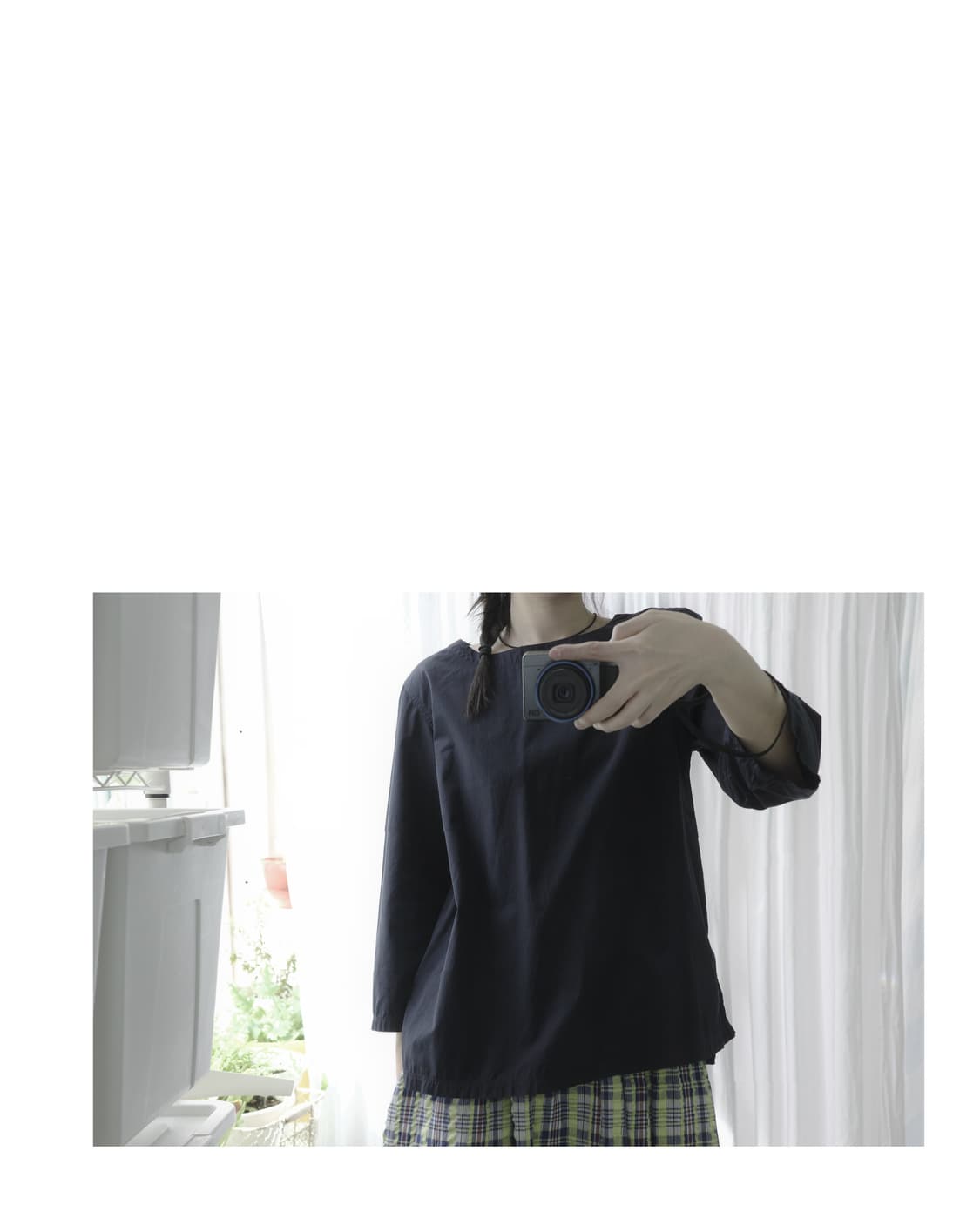 Minimul black tunic top 상품이미지4