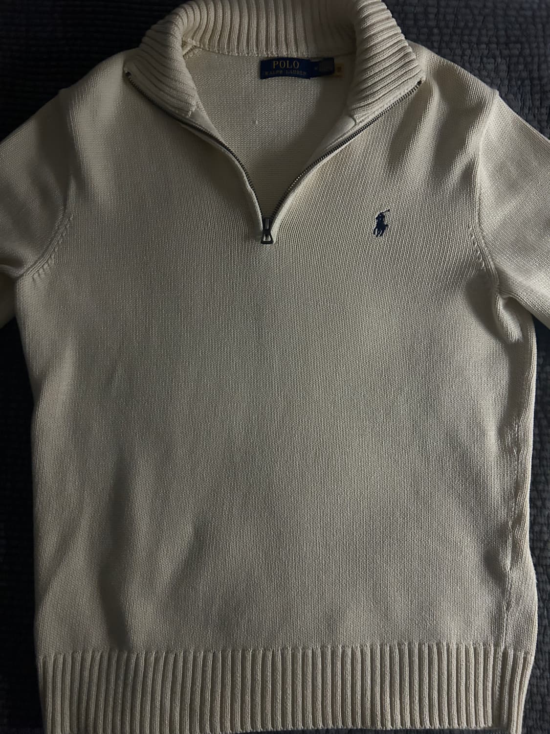 폴로 반집업 니트 상품이미지1