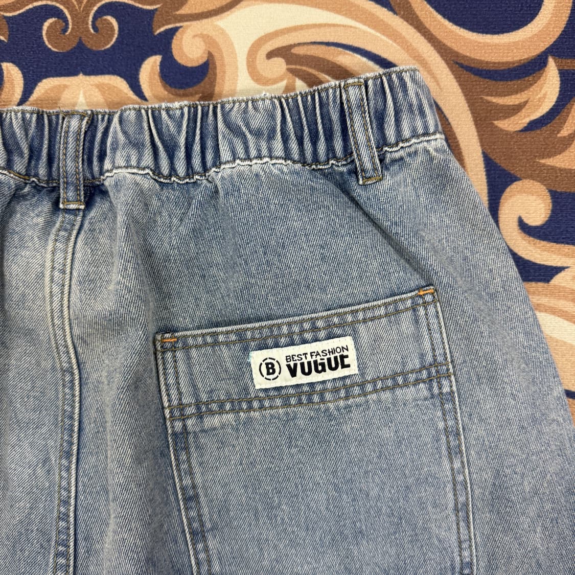 (XL)오마주 Hommage 더블니 데님 반바지(새상품) 상품이미지4