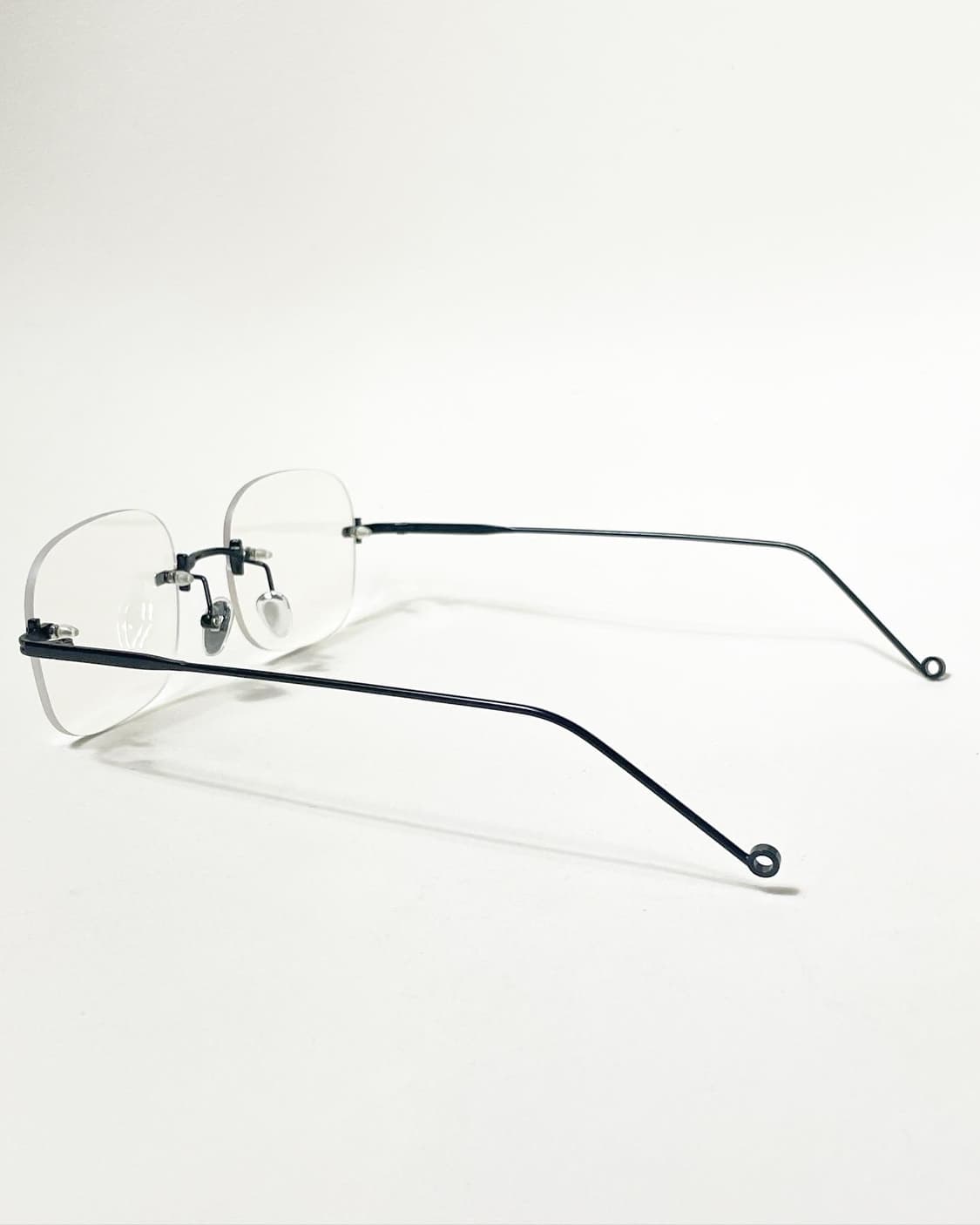 90s 무테 스퀘어 프레임 빈티지 안경 상품이미지4
