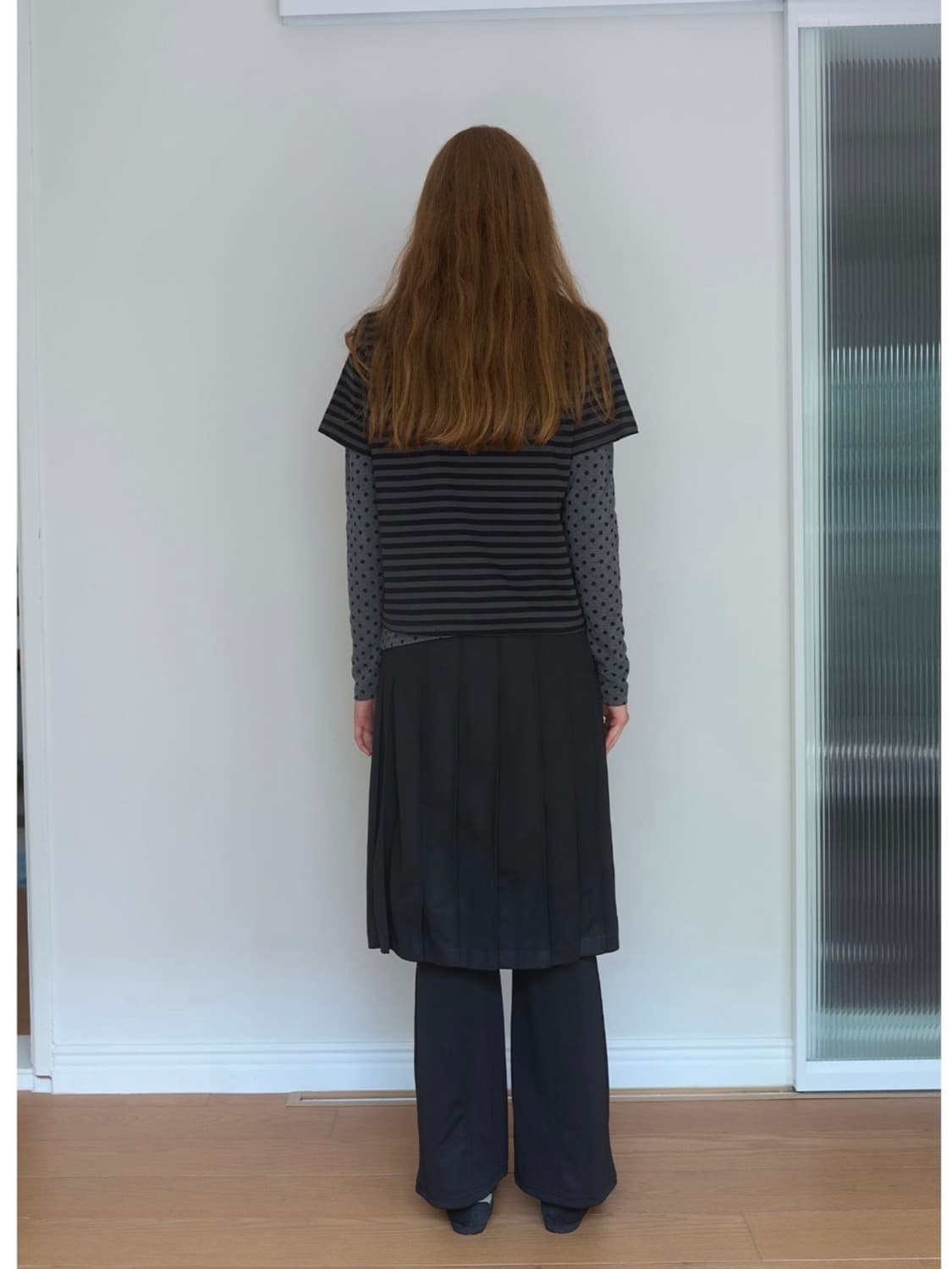 노컨텐츠 Multi layered T _ Black 상품이미지2