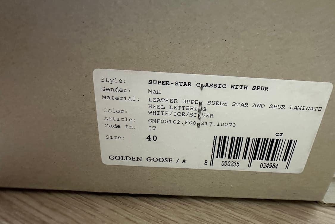 골든구스 슈퍼스타 화이트실버탭 40 상품이미지8