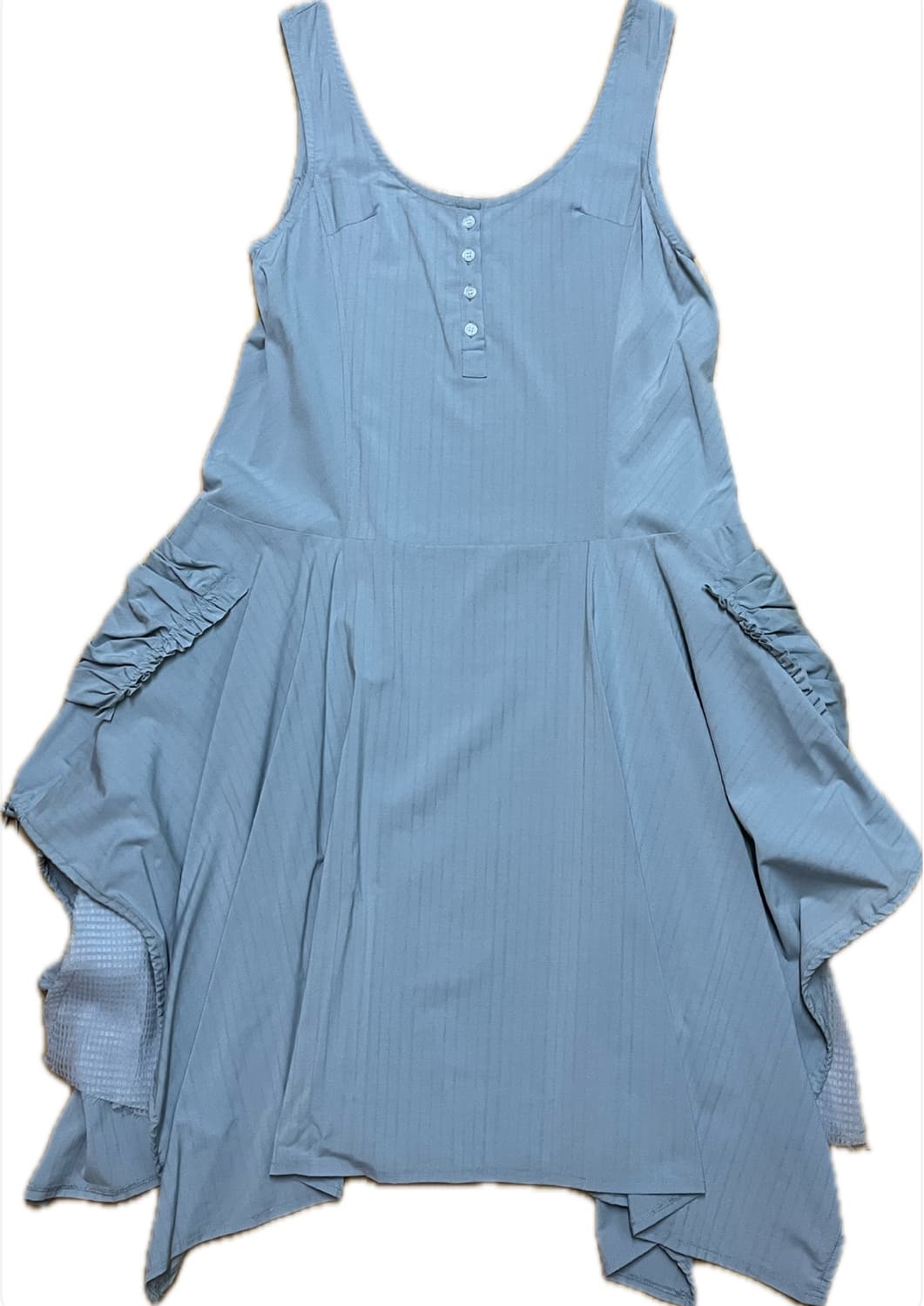 파르티멘토 우먼 스트라이프 하늘색 원피스 상품이미지1