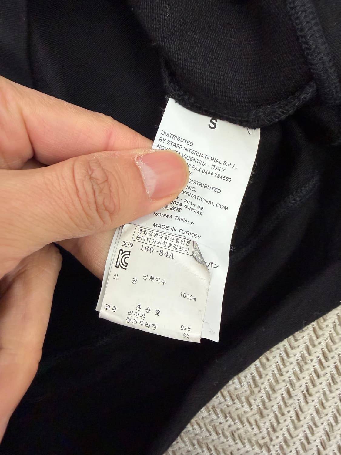 매장판정품) 메종마르지엘라 여성 오버핏 반팔 후드 집업 S 상품이미지8