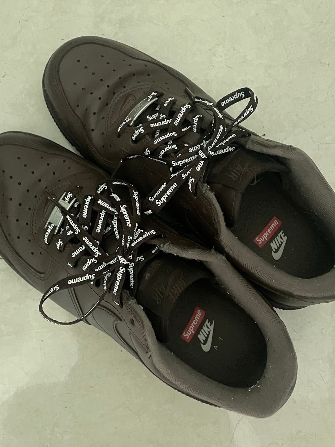 나이키 슈프림 에어포스 바로크 브라운 265 상품이미지2