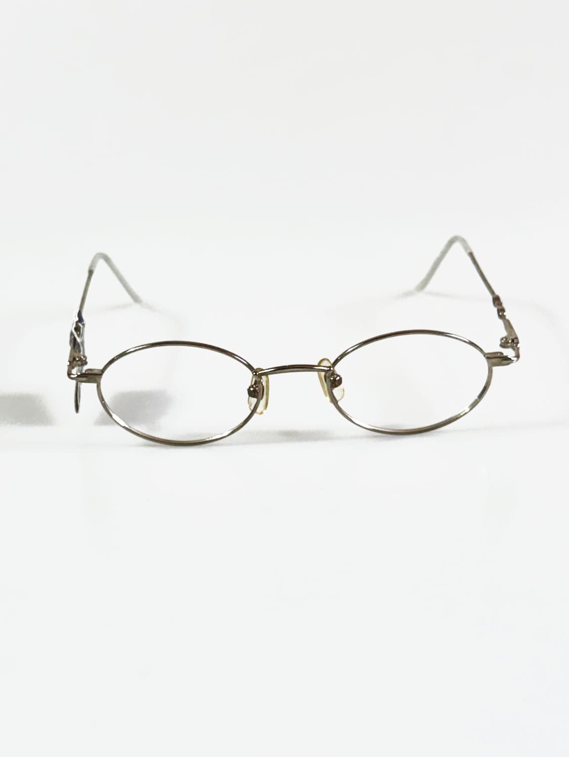 90s CESTIBIEN 다크실버 슬림 오벌 빈티지 안경 상품이미지1