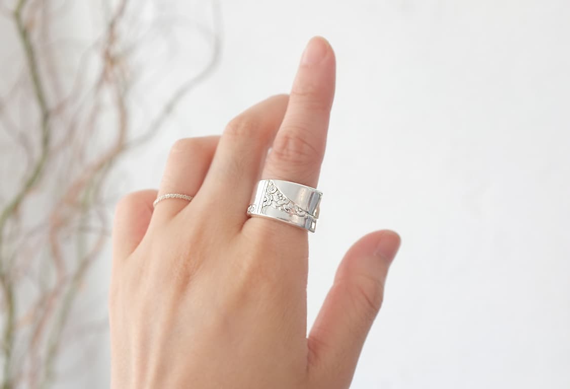 1930s 빈티지반지 빈티지약혼반지 스푼링 101601 상품이미지6