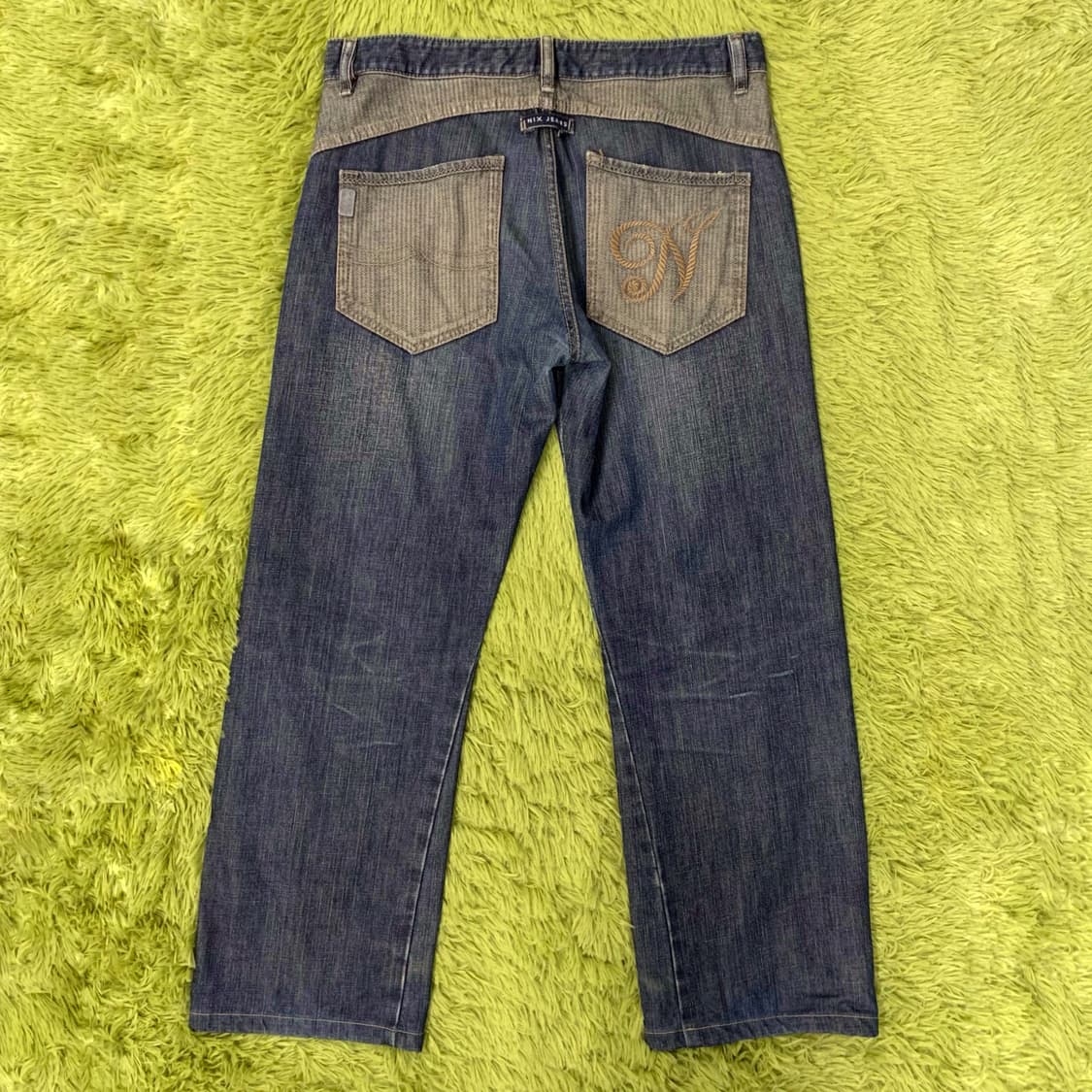 [34] NIX JEANS 와이드핏 패치워크 데님팬츠 상품이미지2