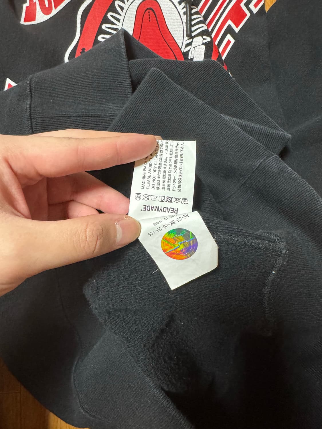 레디메이드 후드티 블랙 상품이미지3