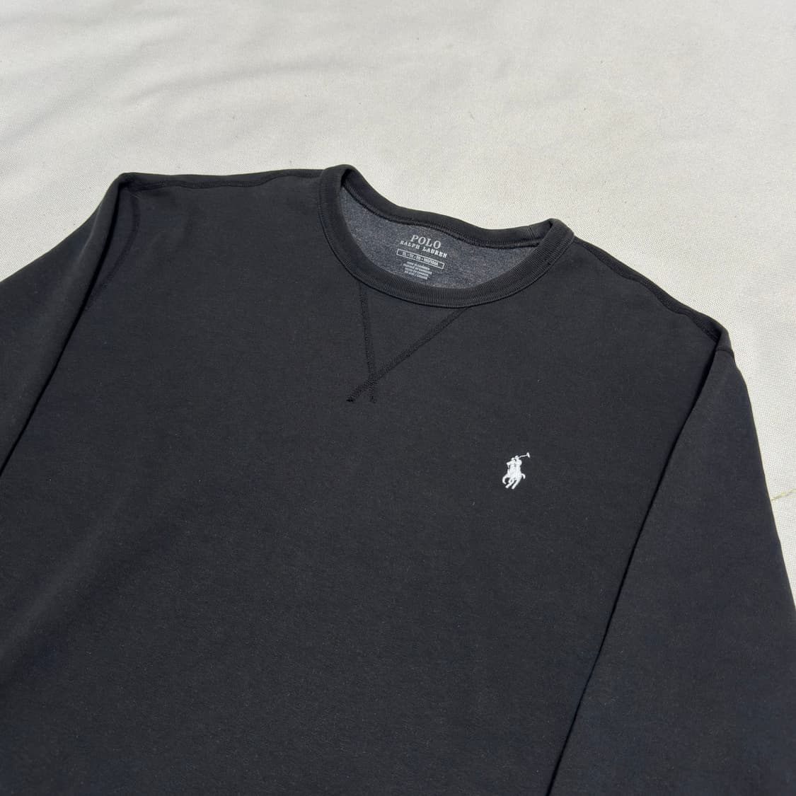 XL 폴로랄프로렌 화이트 포니 블랙 맨투맨 상품이미지1