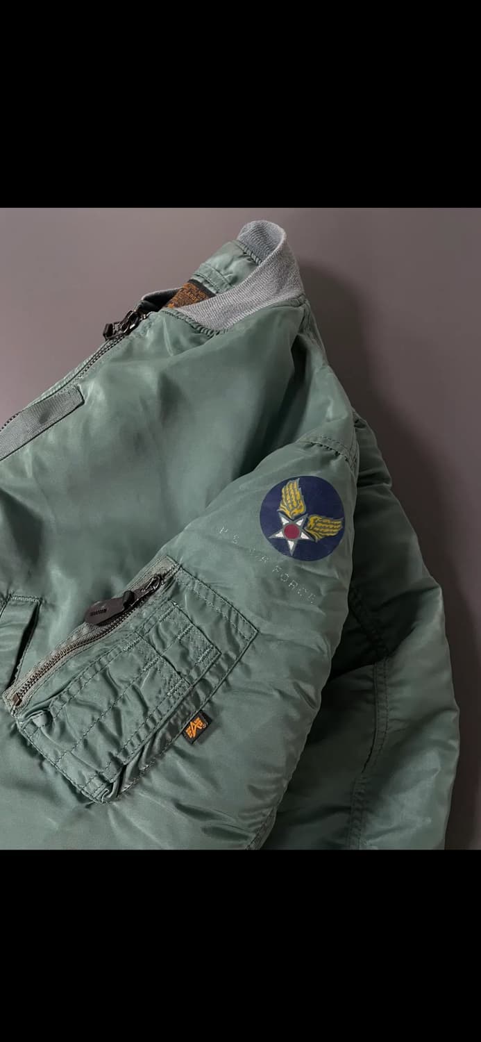 [XL] 알파 인더스트리 빈티지 L2B 플레이트 봄버 MA-1 자켓 상품이미지4