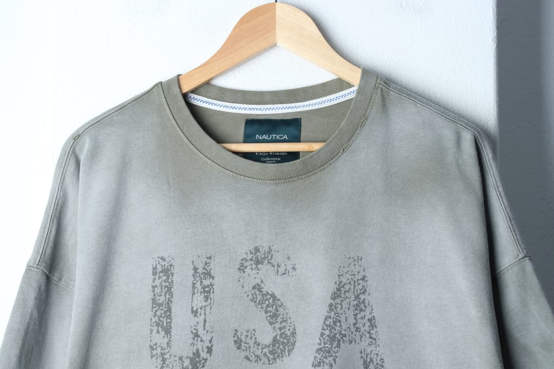 (XL-3XL) 노티카 반팔 티셔츠 언더마이카 협업 그런지-H32223 상품이미지3
