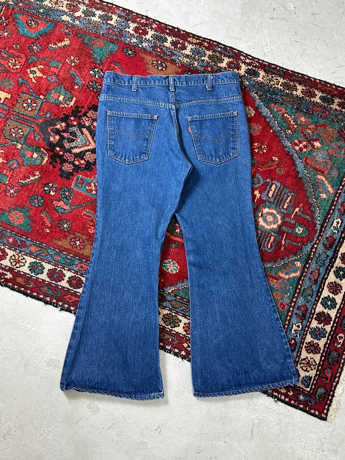 80's USA Made 빈티지 리바이스 684 벨바텀 부츠컷 체인스티치 상품이미지3