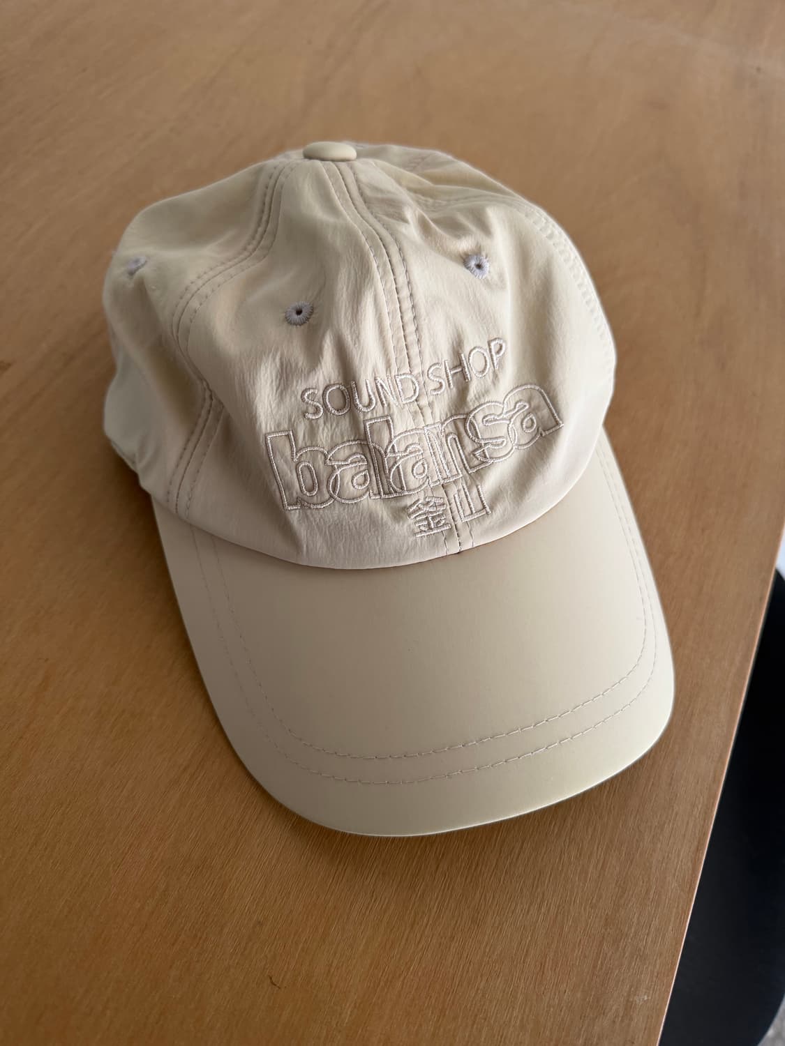 발란사 나일론 로고자수 볼캡 상품이미지1