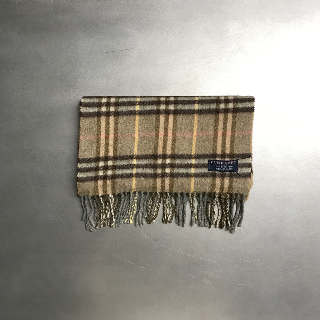 버버리 정품 캐시미어 머플러 그린 상품이미지1