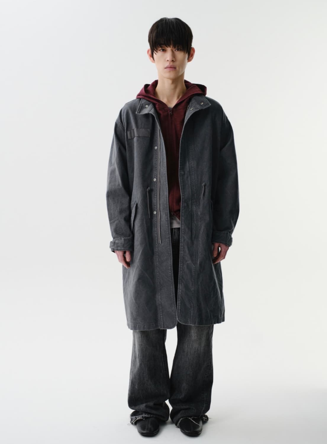 WASHED M65 FIELD JACKET (CHARCOAL) 1size 상품이미지1