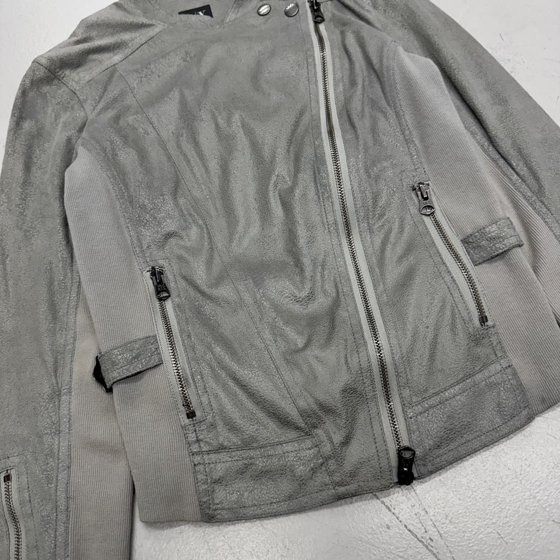 아르마니 익스체인지 릭오웬스맛 사선 바이커 자켓 상품이미지6