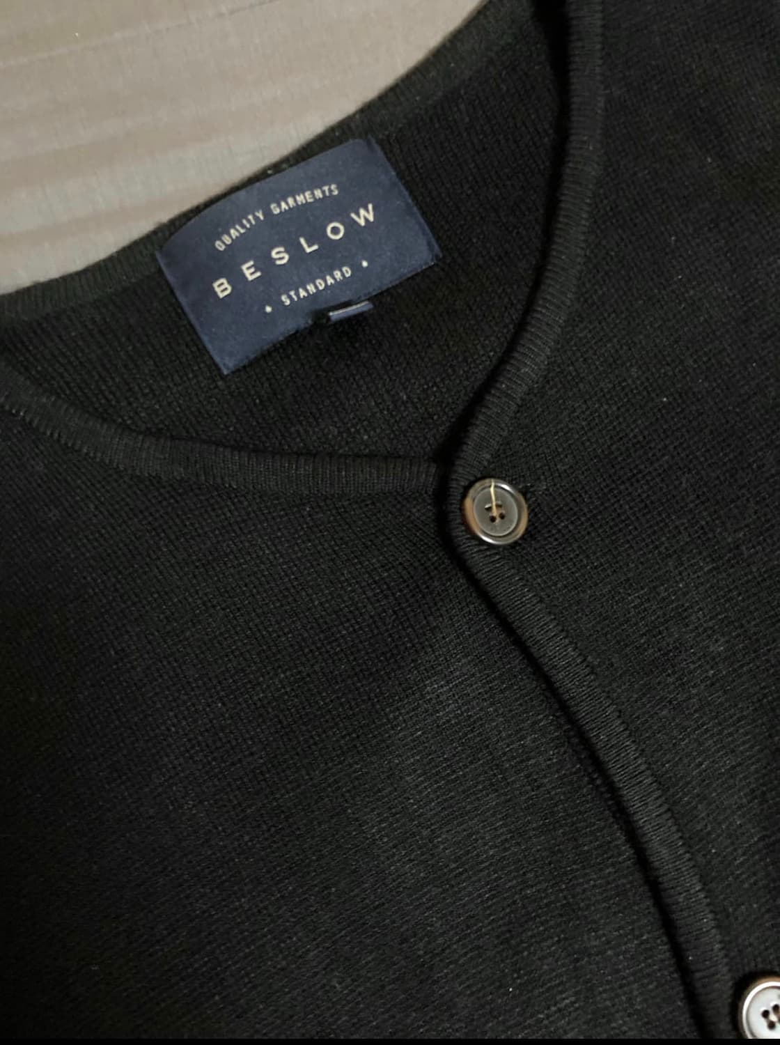 (오늘만급처)비슬로우 스탠다드 가디건 블랙L 상품이미지2