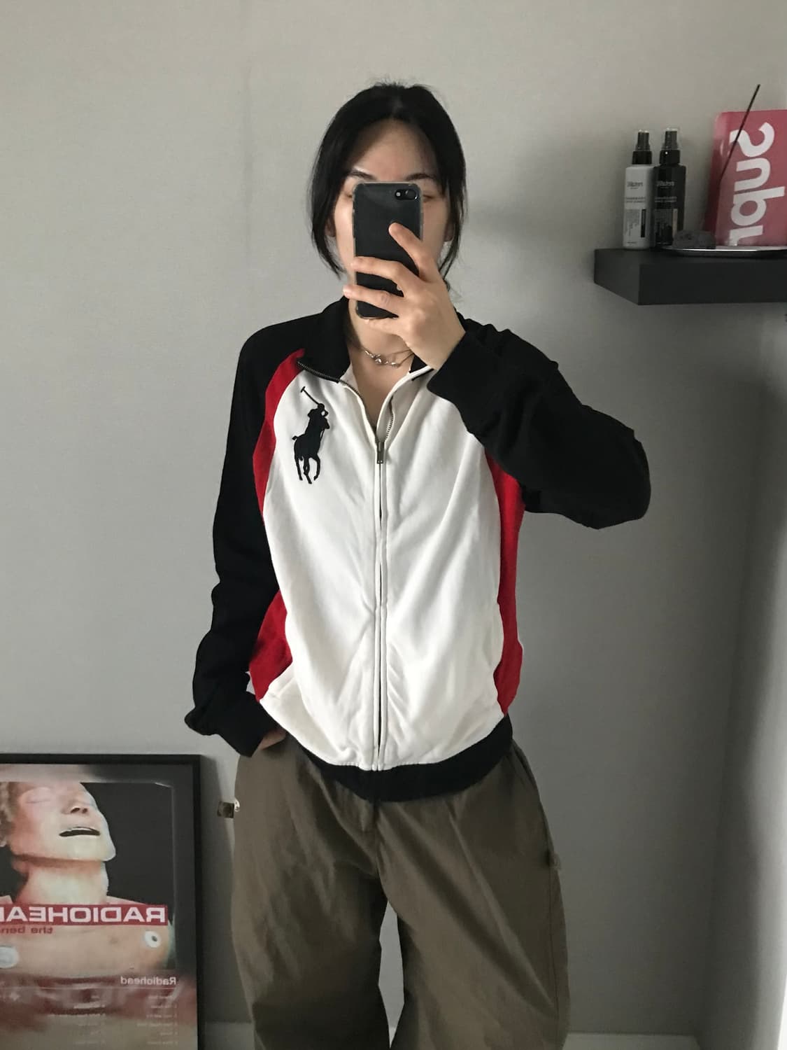 폴로 랄프로렌 빅포니로고 코튼 집업 져지 상품이미지1