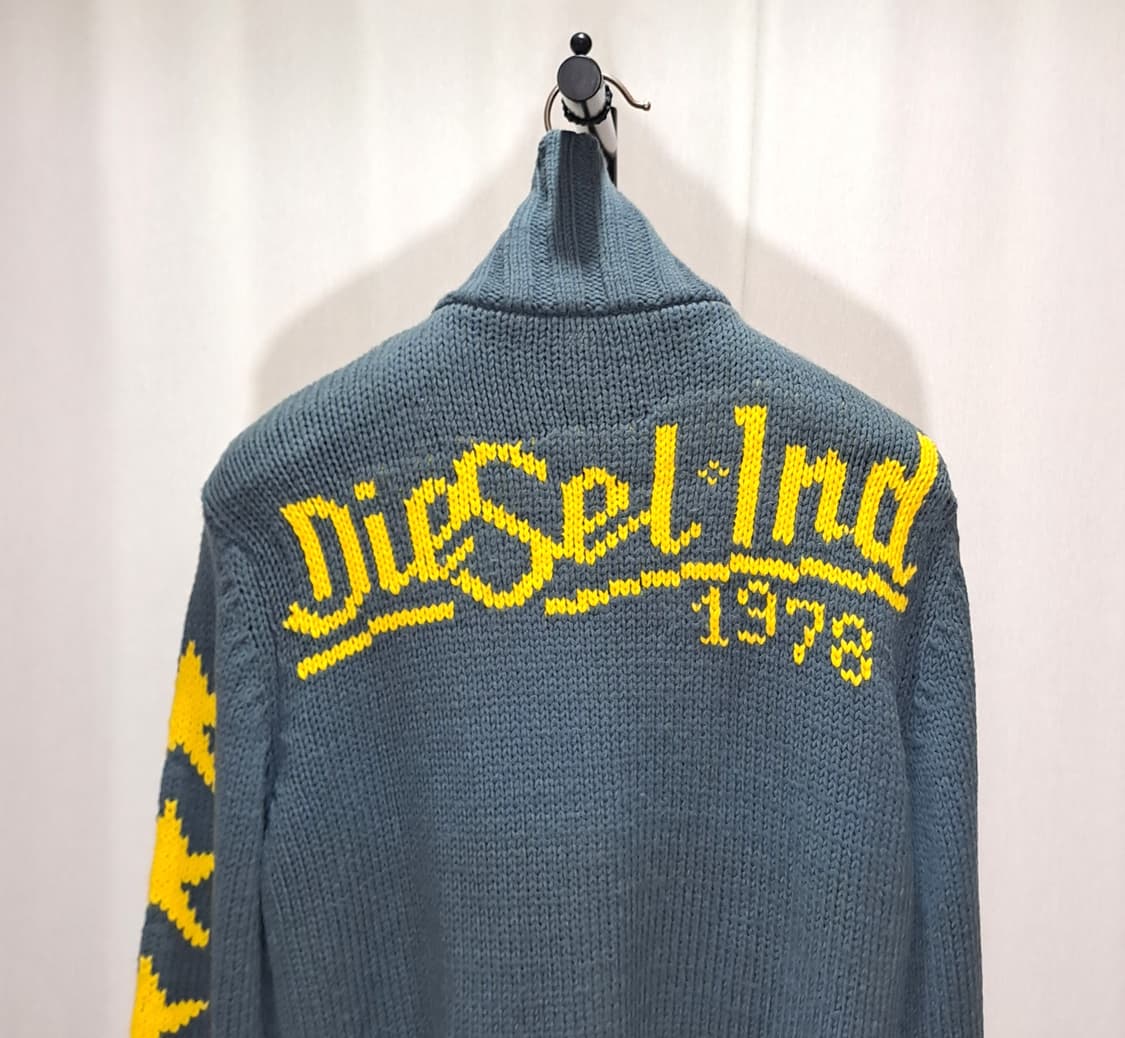 (택포) 디젤 스타패턴 니트집업 100 B46 상품이미지5