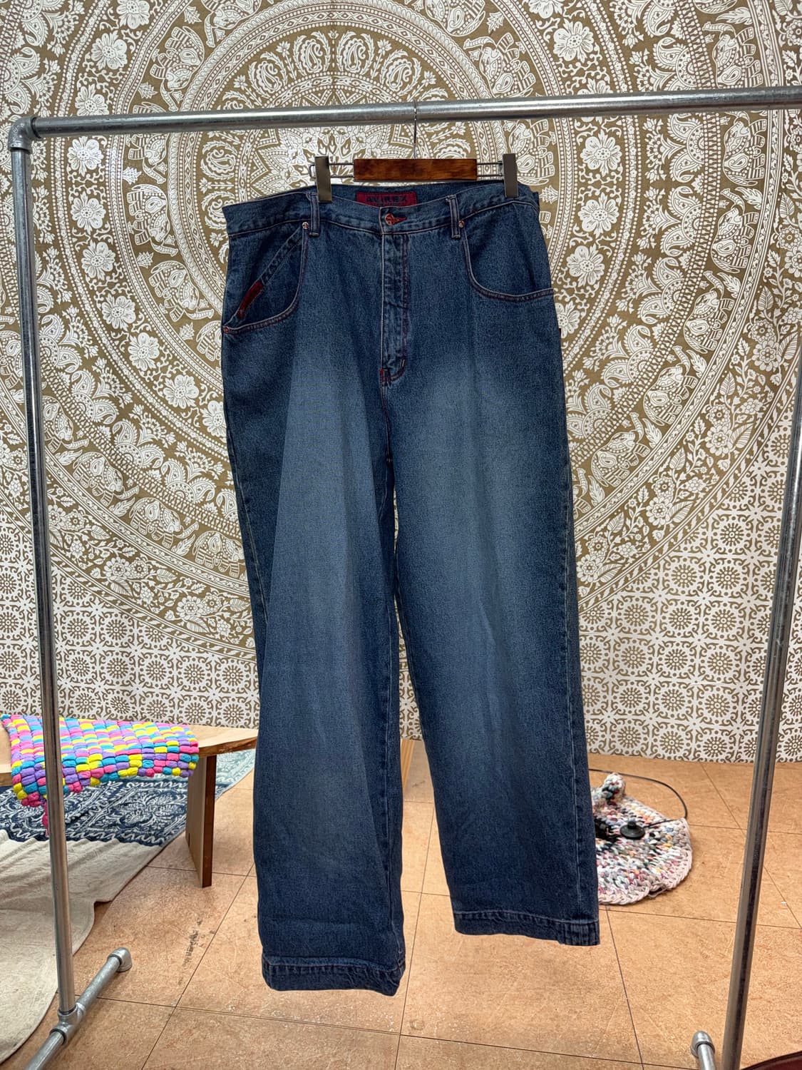 아비렉스 와이드 데님팬츠  상품이미지3