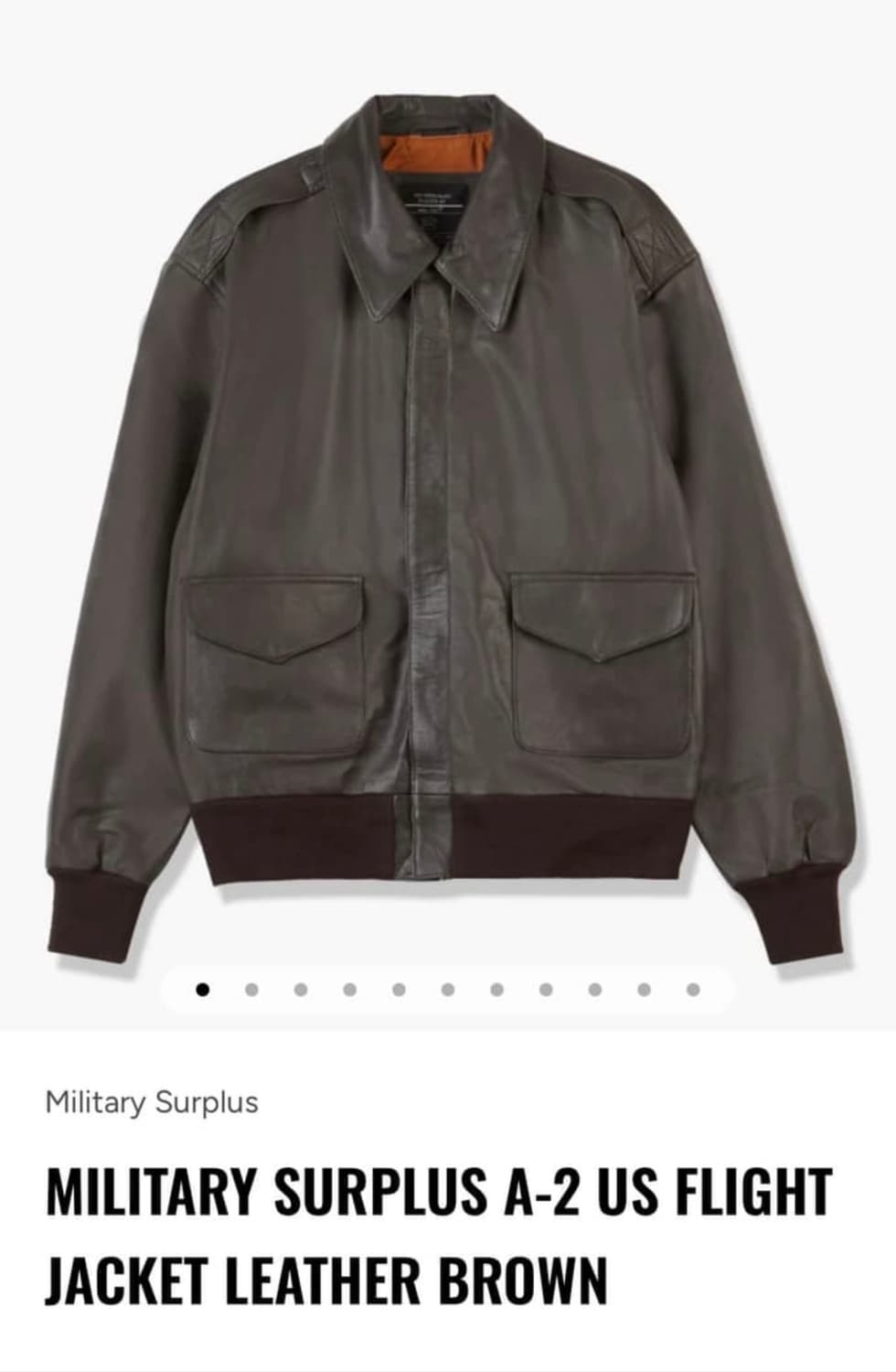 밀텍 A2 자켓 L 사이즈 상품이미지1