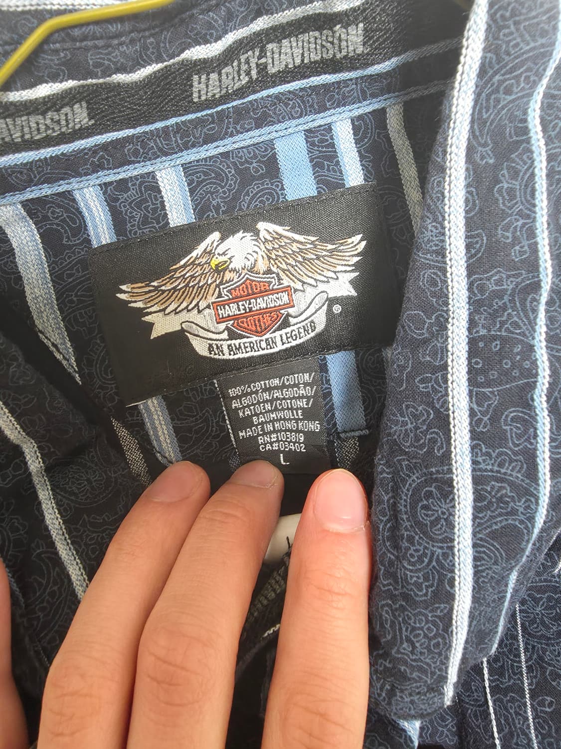 (L) 할리데이비슨 페이즐리 셔츠 상품이미지3